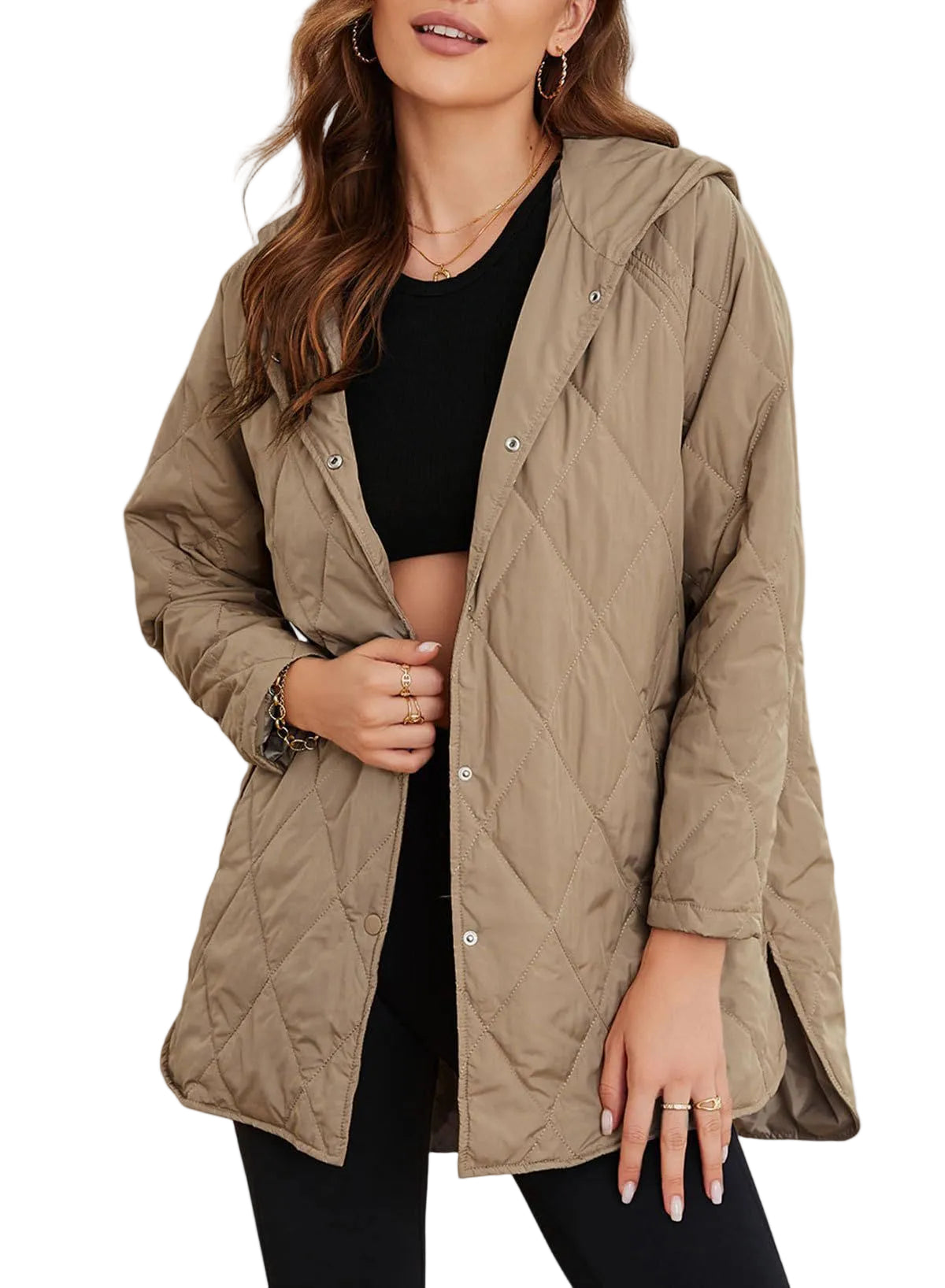 Nerea – chaqueta acolchada ligera con capucha de mujer – foto 6