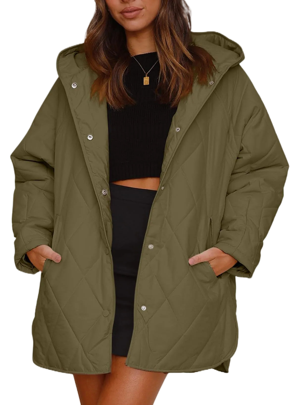 Nerea – chaqueta acolchada ligera con capucha de mujer – foto 5