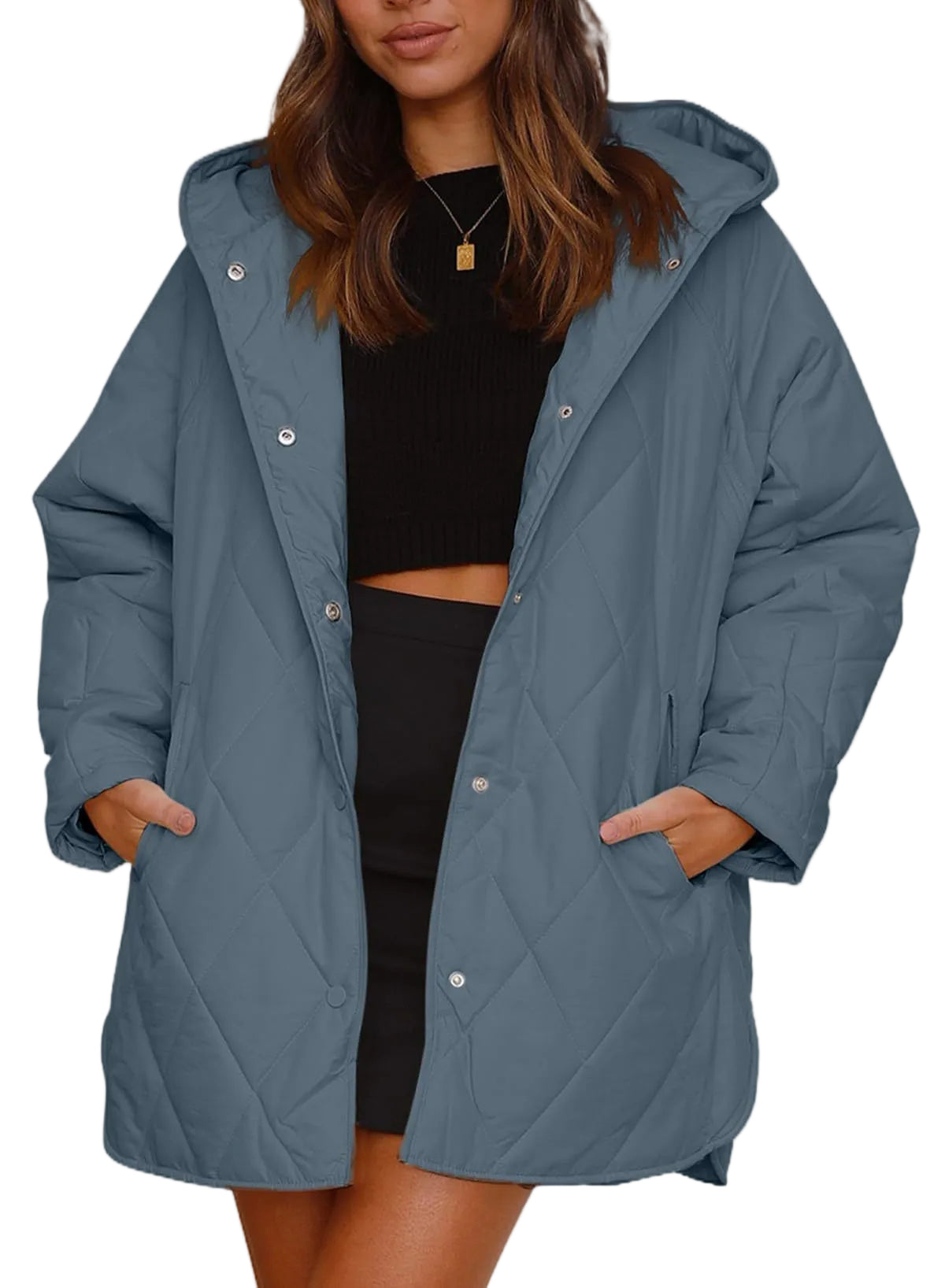 Nerea – chaqueta acolchada ligera con capucha de mujer – foto 7