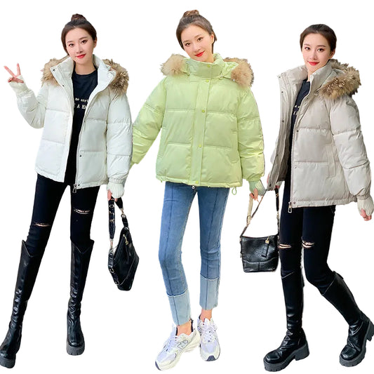Alba – chaqueta acolchada gruesa con capucha de mujer – foto 2