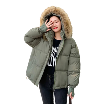 Alba – chaqueta acolchada gruesa con capucha de mujer – foto 3