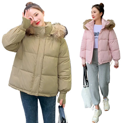 Alba – chaqueta acolchada gruesa con capucha de mujer – foto 9